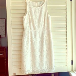 Katherine Kelly Bridal Cream Lace Scallop Dress 10